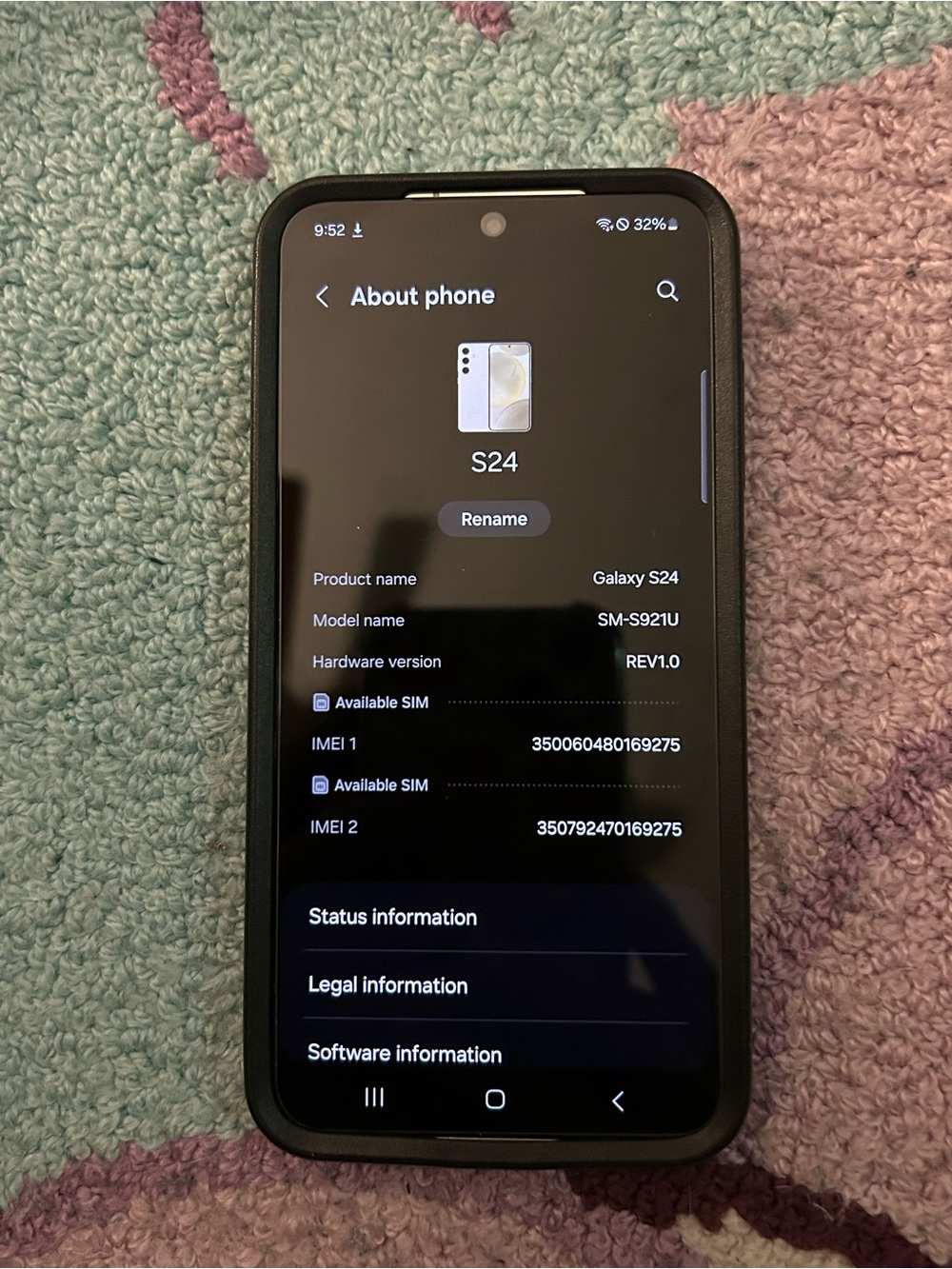 Amber Yellow Samsung sS24 128gb Unlocked